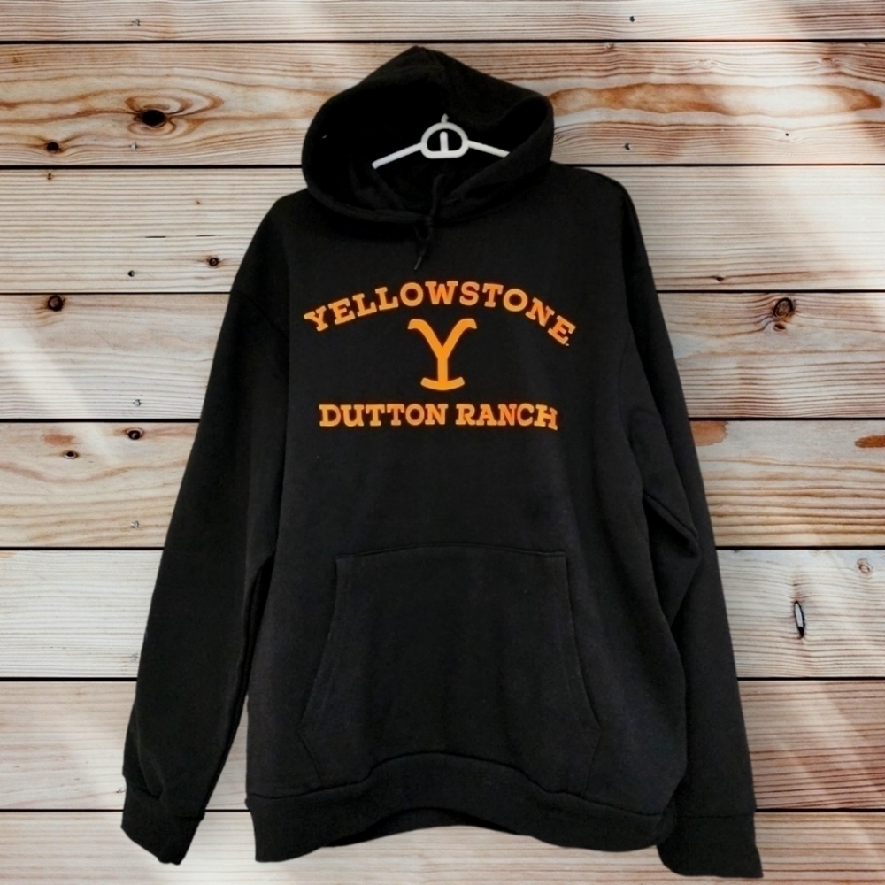 Yellowstone Dutton Ranch Cowboy Protect the Land Pullover Hoodie M L Nwt